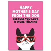 Happy Mothers Day From The Dog Card